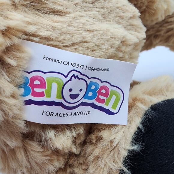 Ben Ben Panting Tongue Puppy Dog Plush 11" Sewn Eyes Stuffed Animal Toy 2023 - Picture 7 of 8